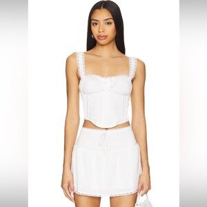 Revolve More To Come White Skirt Set - NWT